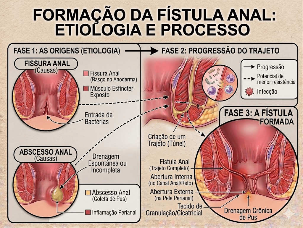 formaçao da fistula anal